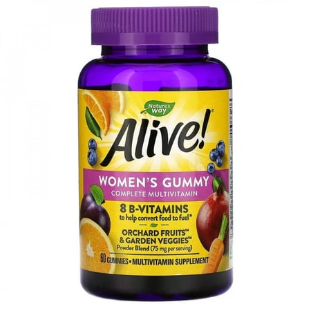 علكات غنية بالفيتامينات المتعددة الكاملة للنساء، نكهة التوت المختلطة، 60 علكة