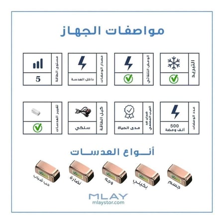 مواصفات جهاز ليزر ملاي المنزلي مع أربع عدسات