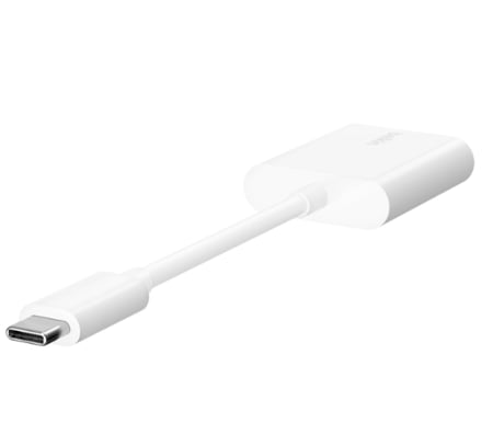 وصلة بيلكن تايب سي بمنفذين تايب سي - ابيض