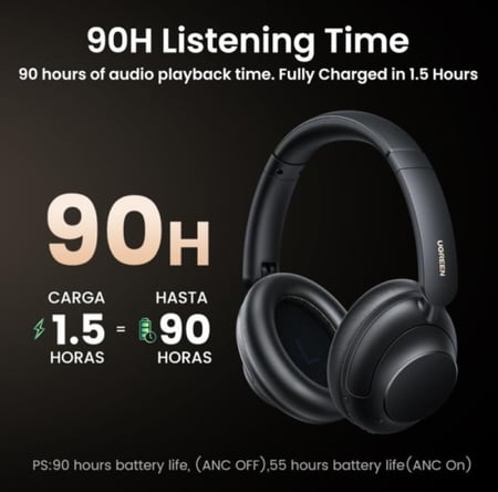 سماعة رأس يوجرين HI TUNE MAX5 بلوتوث اسود