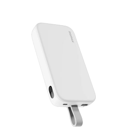 بطارية متنقلة موماكس اي باور سعة 10 الاف بي دي 3 ابيض