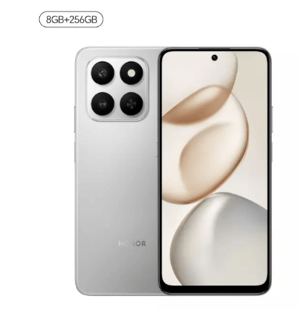 جوال هونر x7d ذاكرة 256 جيجابايت، تدعم 5G, رام 8+8 جيجابايت - رمادي