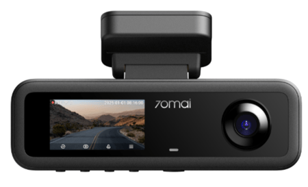 كاميرا سيارة داش كام 70mai T800E امامية بدقة 4K وداخلية وخلفية بدقة HD - اسود