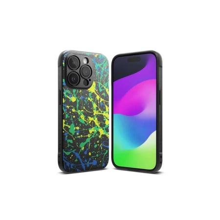 رينكي اونيكس ديزاين كفر ايفون 15 برو ماكس اسود ملون