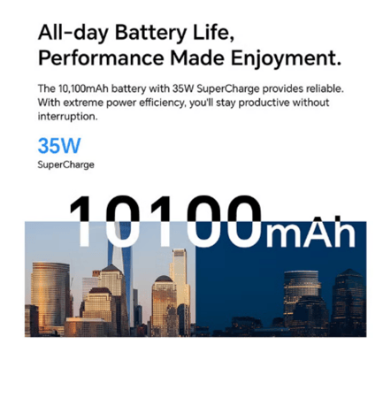 تابلت هونر باد 10 سعة 256 جيجا شريحة 5G لون رمادي 12.1 بوصة مع لوحة مفاتيح