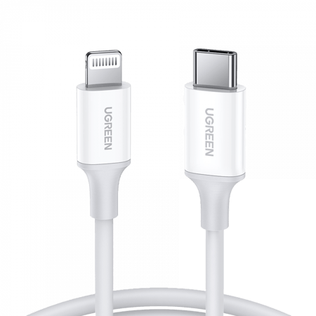 كابل شحن يوجرين لايتننق تو تايب سي متر ابيض