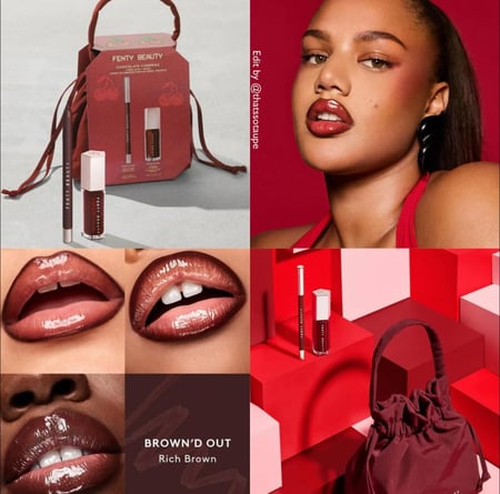 شنطة فنتي بيوتي قلوس مع محدد - CHOCOLATE CHERRIEZ