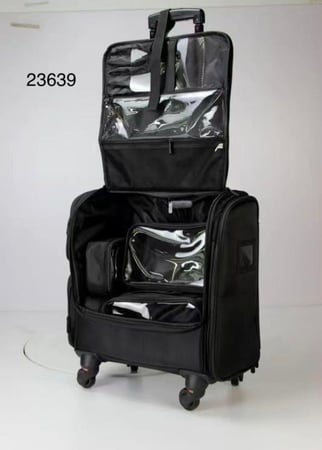 شنطة مكياج محافظ مقلميات - 5 شنط بداخلها