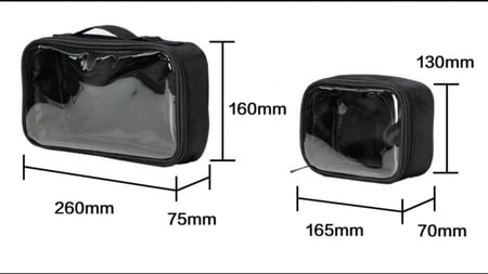 شنطة مكياج محافظ مقلميات - 5 شنط بداخلها