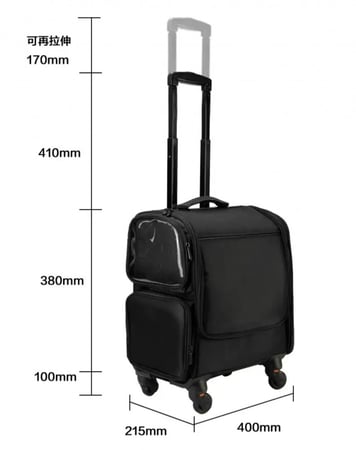 شنطة مكياج محافظ مقلميات - 5 شنط بداخلها