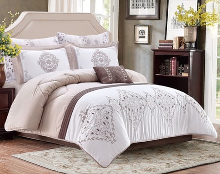 طقم مفرش صيفي 7 قطع نفرين حشوة ثابتة BONITA