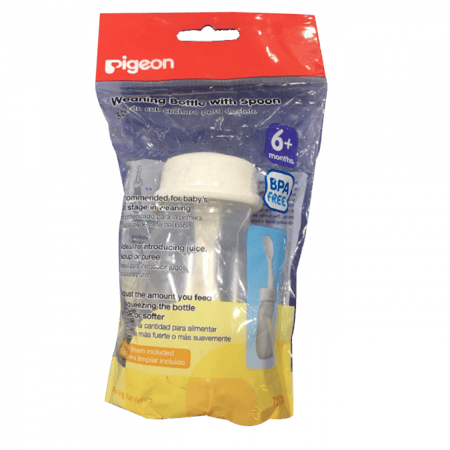 بيجون رضاعة بلاستيك بمعلقة للفطم 120 مل P329 D328