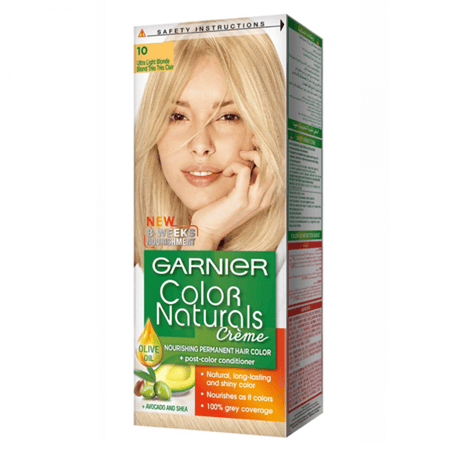 غارنيه كولور ناتشرلز صبغة شعر دائمة اشقر ثلجي فاتح 10