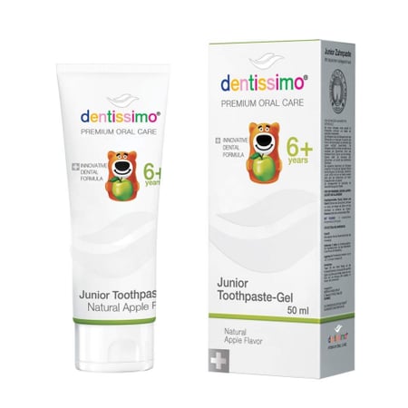 دينتسيمو معجون أسنان للأطفال فوق 6 سنوات تفاح اخضر 50مل