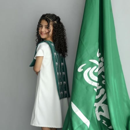فستان بناتي اليوم الوطني