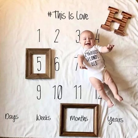 مفرش توثيق النمو | هدايا مواليد فاخرة