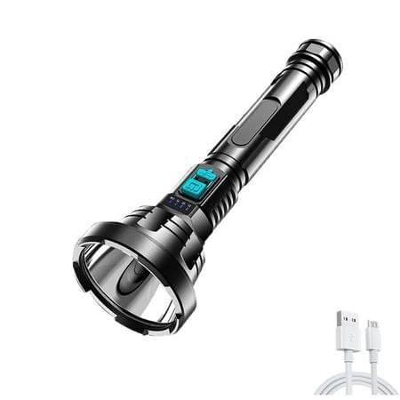 مصباح تكتيكي يدوي متنقل  USB قابلة للشحن كشاف قوي و عملي