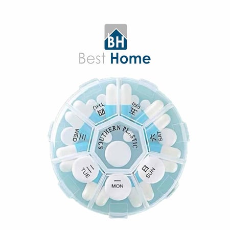 علبة دائرية لحفظ الادوية