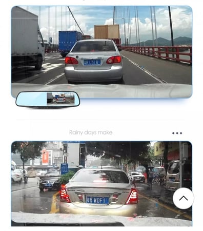 داش كام مرايه مع جهاز تسجيل فيديو رقمي للسياره