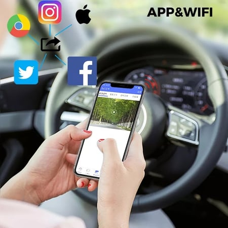 داش كام  مغنطيسيه اماميه تعمل على  wifi