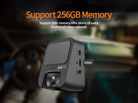 داش كام واي فاي 4K كاميرا تسجيل فيديو مع شاشة المساعدة في ركن السيارة