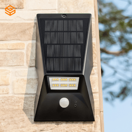 عرض كشاف طاقة شمسية كبير مع هدية جدارية تعمل بالطاقة الشمسية