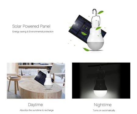 لمبه للرحلات تعمل بالطاقة الشمسية