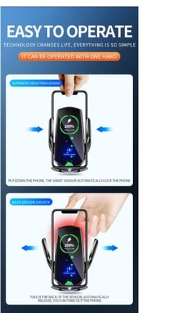 حامل و شاحن موبايل ذكي مستشعر سيارة