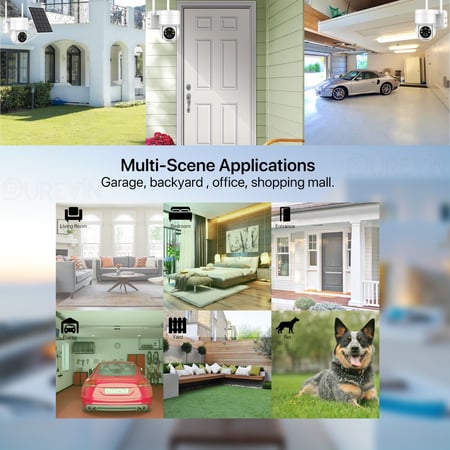 كاميرا  1080P HD واي فاي 4G مراقبة بلوح طاقة شمسية كاميرا  1080P HD وا