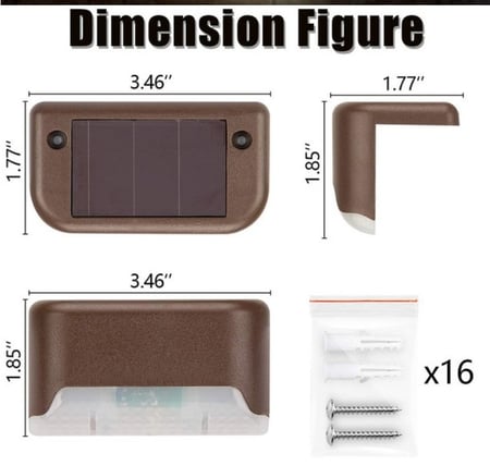 اضاءه درج وممرات بالطاقة الشمسيه