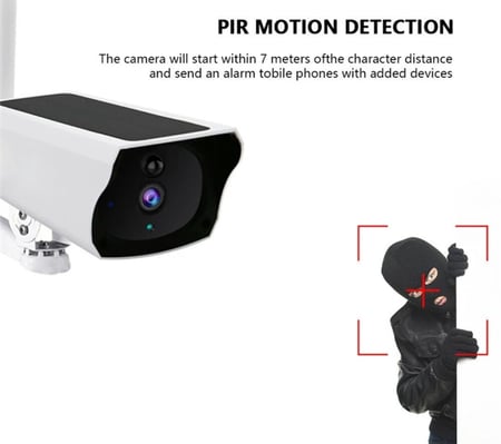 كاميرا مراقبة  WIFI تعمل بالطاقة الشمسية