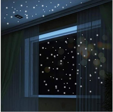 ملصقات جدارية مضيئة في الظلام لتزيين غرف النوم