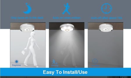 لمبه صغيره حساس تعمل بالحركة كهرباء