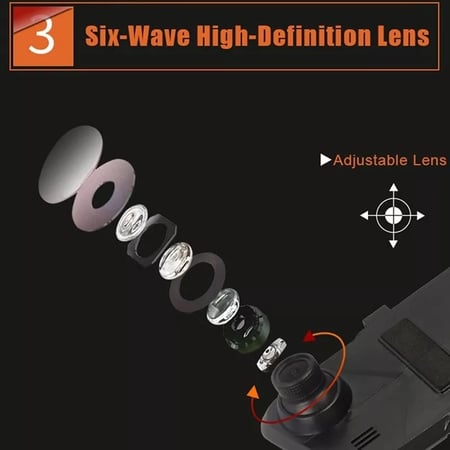 مراية سيارة داش كام امامي HD تسجيل كرت ذاكره حتى 32قيقا تعمل باللمس تصوير عالي الجودة