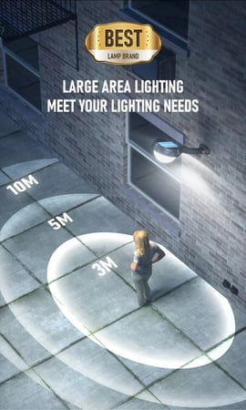 عرض كشاف طاقة شمسية مع هدية جدارية تعمل بالطاقة الشمسية