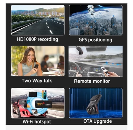 داش كام  مغنطيسيه اماميه تعمل على  wifi