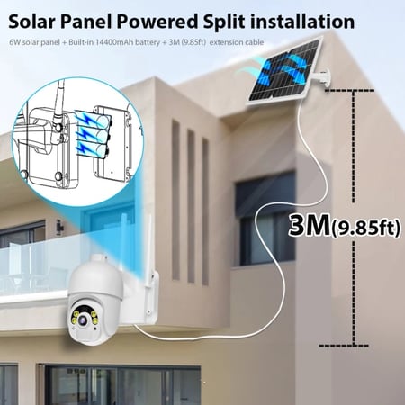 كاميرا مراقبة WIFI و4G ذكية متطورة تعمل بالطاقة الشمسية