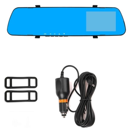 مراية سيارة داش كام امامي HD تسجيل كرت ذاكره حتى 32قيقا تعمل باللمس تصوير عالي الجودة