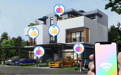 لمبة ذكية للمنزل ب16 مليون لون تحكم بالصوت و بالجوال