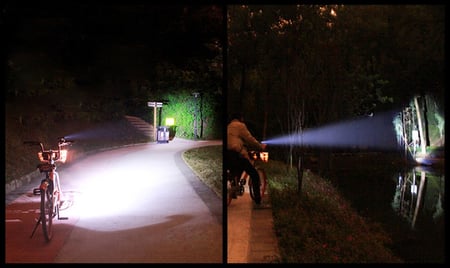 مصباح تكتيكي يدوي متنقل  USB قابلة للشحن كشاف قوي و عملي