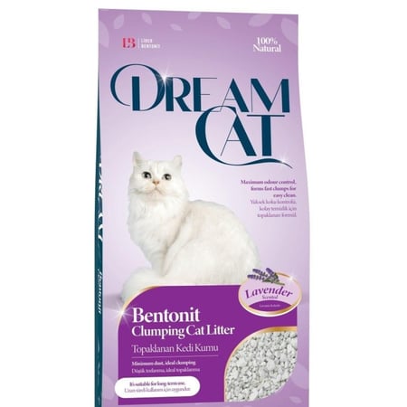 دريم كات رمل البينتونيت الطبيعي للقطط بعدة روائح واحجام  DreamCat