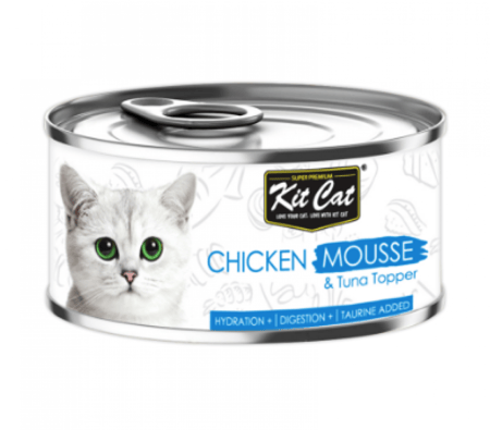 كت كات مهروس الدجاج مع التونا Kit Cat 80g