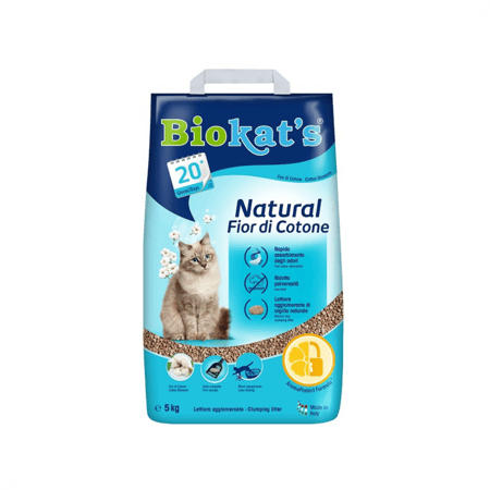 بيو كاتس رمل زهرة القطن الطبيعي BioKat's 5kg
