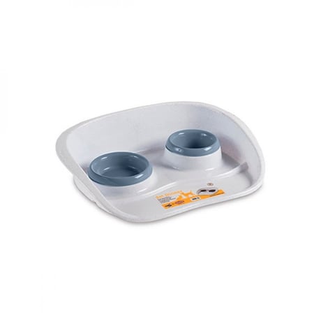 ستيفان بلاست وعاء مزدوج مع ستاند للقطط و الكلاب بلون عشوائي SP