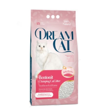 دريم كات رمل البينتونيت الطبيعي للقطط بعدة روائح واحجام  DreamCat