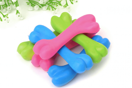 عظام للمضغ سيليكون TPR (حجم صغير) اللون الاخضر