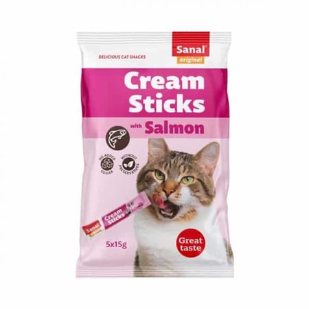 سنال مكافات سائله للقطط والسالمون  Sanal 5x15g