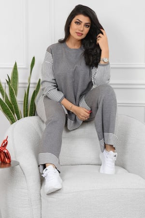 ترنج شتوي كاجوال مقلم مفتوح من الجانبين