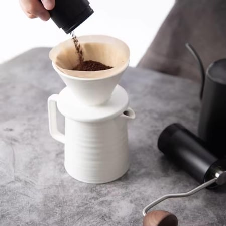 ابريق تقطير V60 سيراميك مع قمع سيراميك