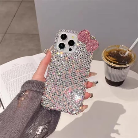جراب هاتف أيفون الماسي الفاخر كفرات iPhone ، حماية أنيقة مع لمسة من البريق متوفر لأيفون 16 15 14 13 جميع الاصدارات